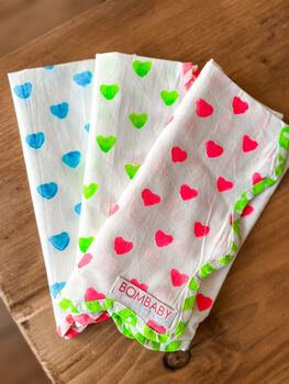 Handmade Scallop Neon Napkins, 5 of 7