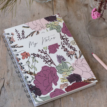 Personalised Floral Bouquet Hardback Notebook, 3 of 3