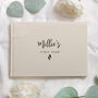 Personalised Baby Shower Linen Guest Book, thumbnail 8 of 9