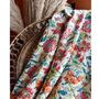 Floral Garden Print Kantha Throw, thumbnail 2 of 6