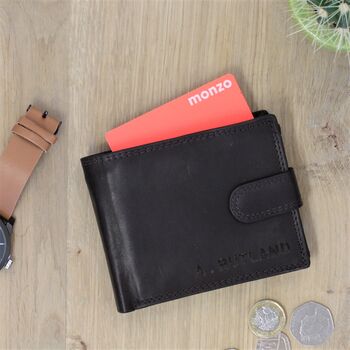 Personalised Men's Leather Wallet For Him, 5 of 6