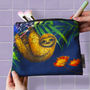 Personalised Cute Tropical Sloth Wash Bag Accessory, thumbnail 1 of 3