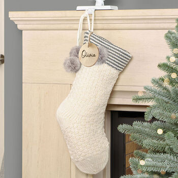 Personalised White Christmas Luxury Stocking, 3 of 5