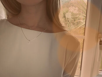 Simple Silver Choker Chain Necklace, 4 of 7