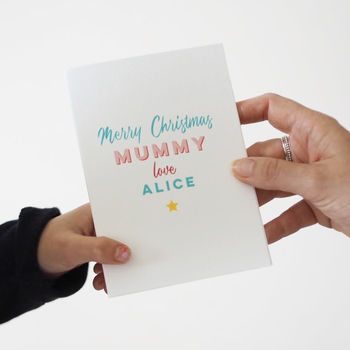 Personalised Christmas Card For Mummy, 2 of 4