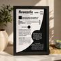 Personalised Birth Year Print Birthday Gift For Newcastle United Fan, thumbnail 1 of 11