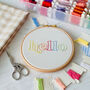 Hello Embroidery Hoop Kit, thumbnail 1 of 4