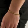 Steel Silver Chunky Rope Bracelet Adjustable Chain, thumbnail 9 of 11
