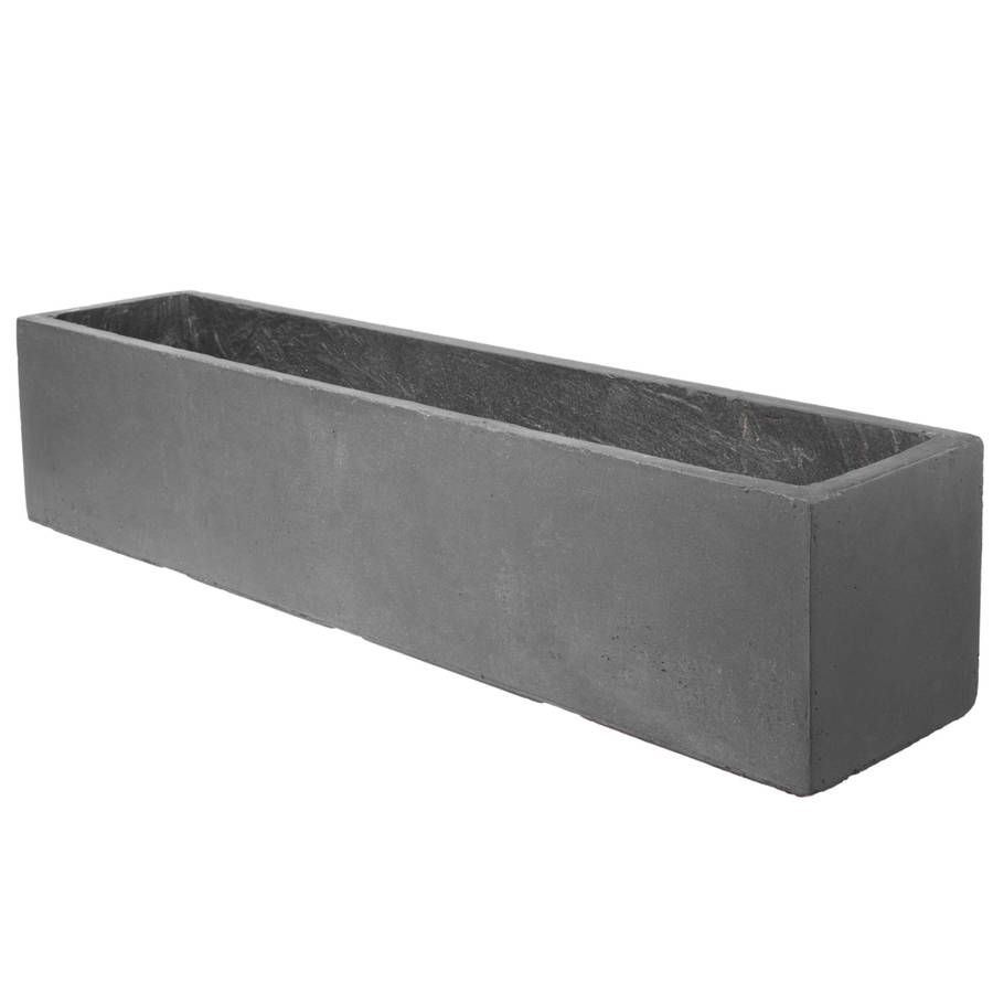 Large Window Box Planter In Amalfi Black By Bay And Box ...