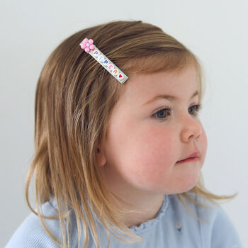 Personalised Children's Flower Hair Clip, 2 of 11