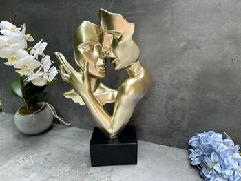 Romantic Couple Sculpture Abstract Lovers Figurine Gift, 3 of 9