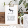 Dog Lover Mini Print On Wood Clipboard With Hanger, thumbnail 1 of 6