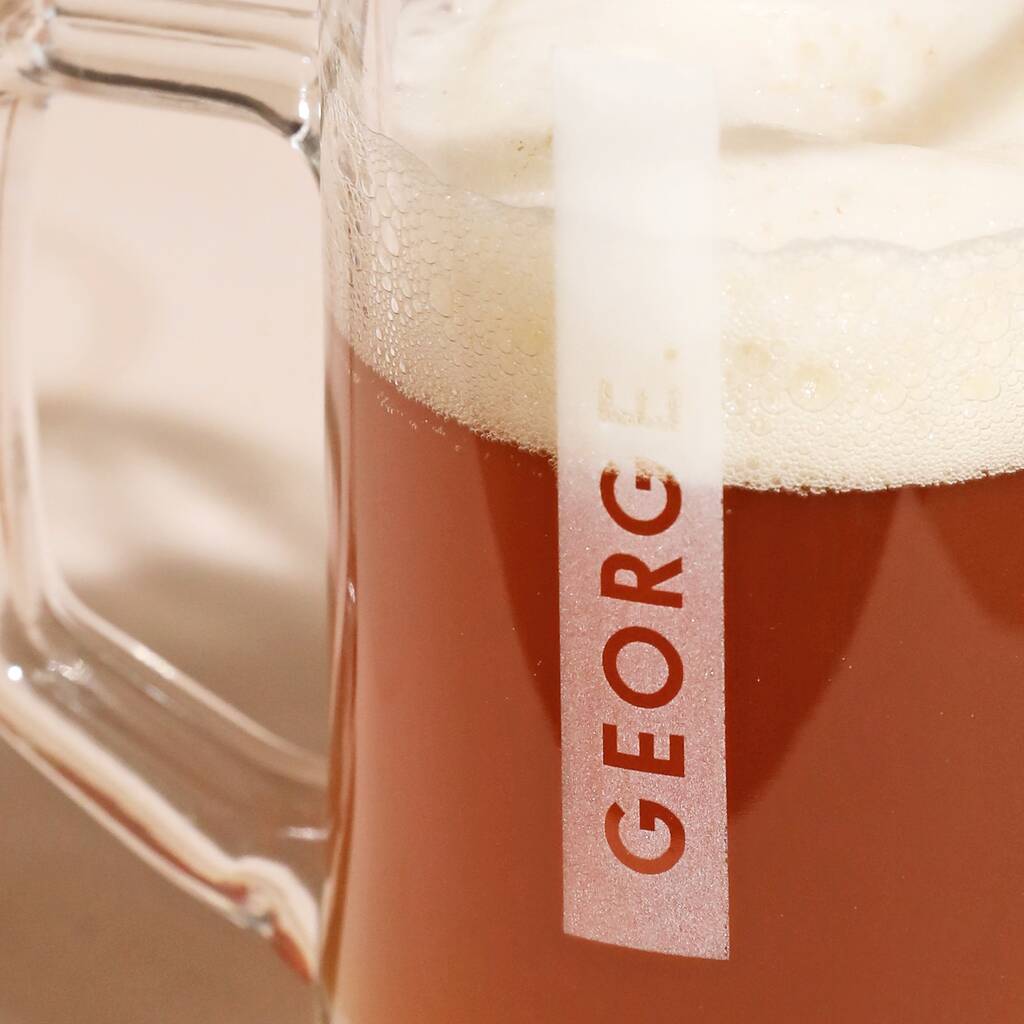 Personalised Block Name Beer Stein By Lisa Angel