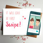 Love At First Swipe Card With Phone, thumbnail 2 of 7