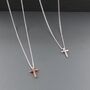 Sterling Silver Cross And Chain, thumbnail 1 of 4