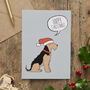 Christmas Airedale / Welsh Terrier Dog Pin Badge, thumbnail 12 of 12
