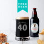 Personalised Birthday Age And Name Beer Tankard, thumbnail 1 of 6
