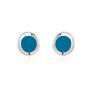 Sea Blue Enamel Studs, thumbnail 1 of 3