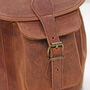 Vintage Style Small Handmade Leather Backpack, thumbnail 7 of 12