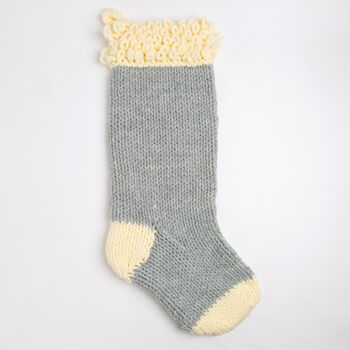 Christmas Knitting Kit Monogram Stocking, 7 of 12