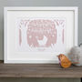 New Baby Or Christening 'Blessings' Paper Cut Or Print, thumbnail 1 of 4