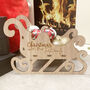 Personalised Wooden Sleigh Decoration, thumbnail 1 of 4
