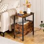 Narrow Side Table Bedside End Table Charging Station, thumbnail 1 of 12