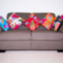 Set Of Two Tropical Kantha Cushion Covers, thumbnail 2 of 8