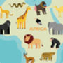Personalised Animal World Map Print, thumbnail 4 of 6