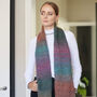 Hand Knit Ombre Fuzzy Yarn Scarf, thumbnail 6 of 12