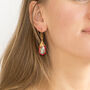 Natural Jasper Stone Earring And Wrap Bracelet Set, thumbnail 5 of 8