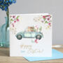 Personalised Easter Card, Driving Bunny, thumbnail 1 of 2