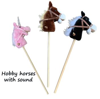 Soft Fabric Hobby Horse And Unicorns, 3 of 4