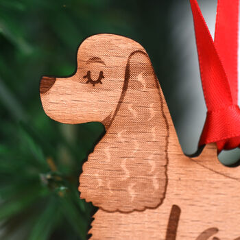 American Cocker Spaniel Wooden Dog Decoration, 3 of 6