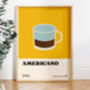 Americano Coffee Print, thumbnail 1 of 2