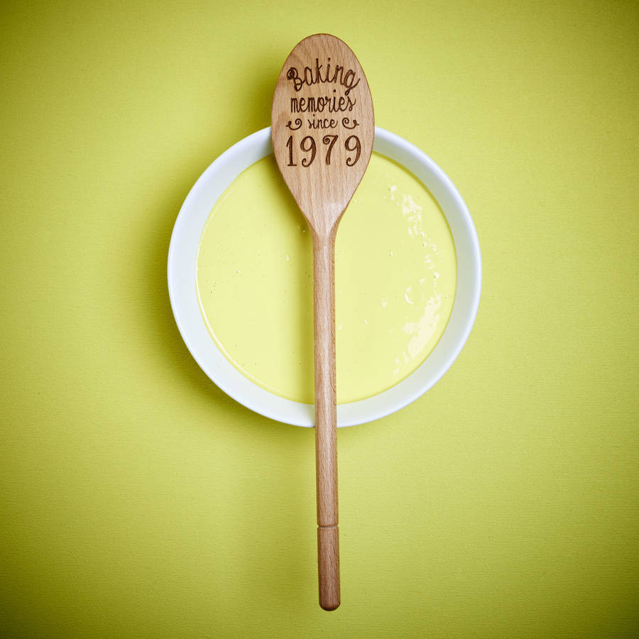 Personalised Baking Memories Wooden Spoon, 1 of 4