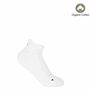 Polka Ocean And Organic White Women's Trainer Socks, thumbnail 4 of 7