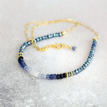 Blue Sapphire Necklace, 5 of 12