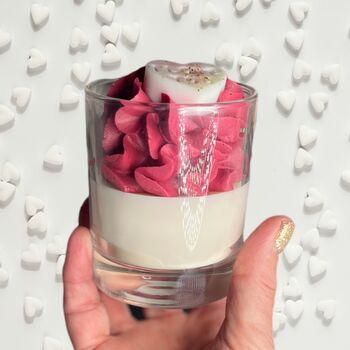 Luxury Whipped Wax Valentine's Day Candle Dark Opium, 2 of 7