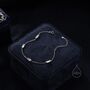 Baguette Cz Satellite Bracelet In Sterling Silver, thumbnail 8 of 12