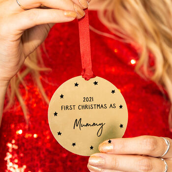 Personalised 'First Christmas As Mummy' Decoration, 2 of 6