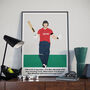 Ben Stokes Commentary T20 World Cup Cricket Print, thumbnail 1 of 4