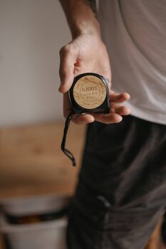 Personalised Engraved Black Tape Measure, 8 of 12