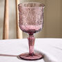 Set Of Four Lucena Amethyst Wine Goblets, thumbnail 3 of 8