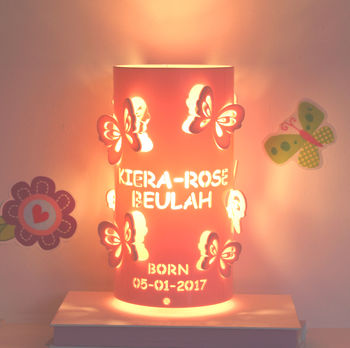 Personalised Butterfly Table Lamp, 10 of 12