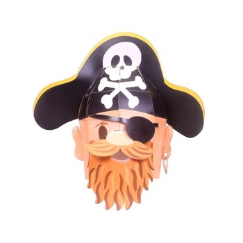 Pirate Head 3D Mask Card Craft, 6 of 6