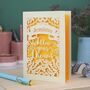 Personalised Papercut Follow Your Dreams Card, thumbnail 7 of 7