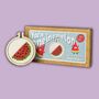 You're One In A Melon Mini Cross Stitch Kit, thumbnail 1 of 4