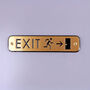 G Decor Premium Lacquered Polished Brass Door Sign Engraved Push, Pull, Exit, Or Office Plaque For Indoor Or Outdoor Display, thumbnail 3 of 5