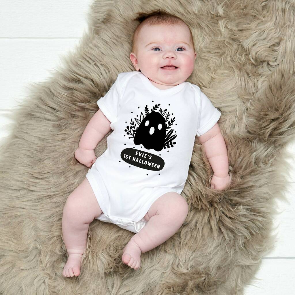 Personalised First Halloween Babygrow, 1 of 8